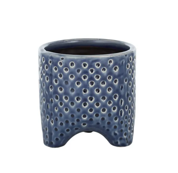 Claes Footed Pot Blue