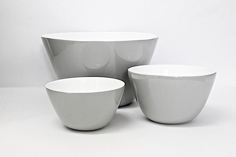 Bowls  Grey & White