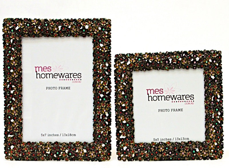 Photo Frame Flowers and Beads