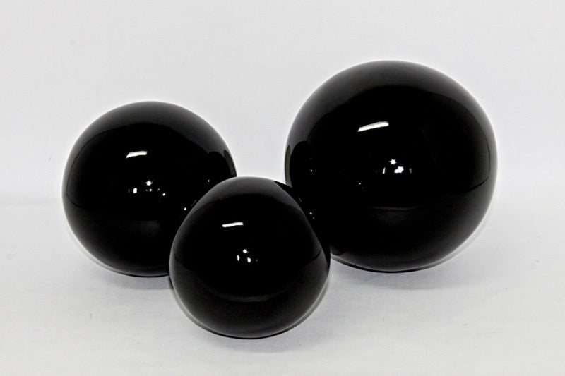 Decorative Ball Glossy Lacquer Black