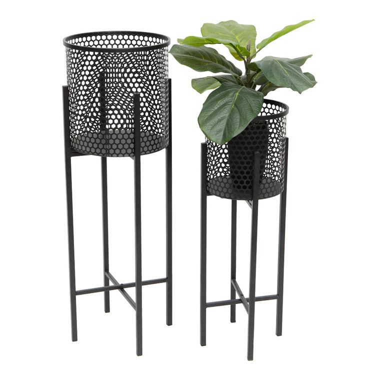 Nested Black Beehive Planter