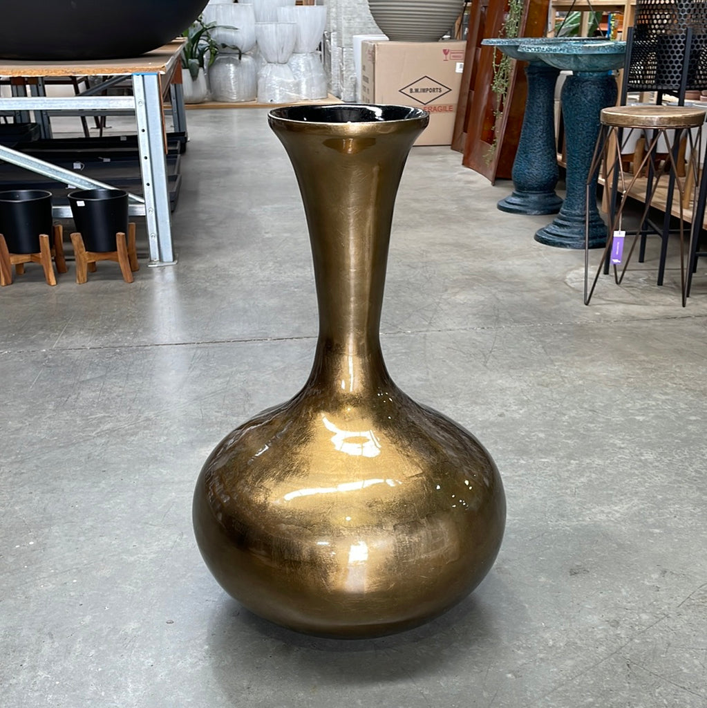 Large Vase Lacquer – Bronze Silver (43cm)