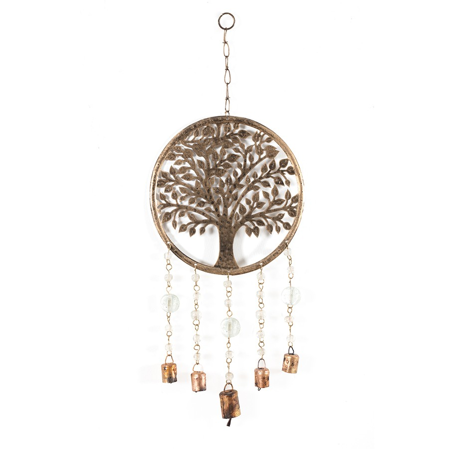 Handcrafted Tree of Life with Beads & Bells
