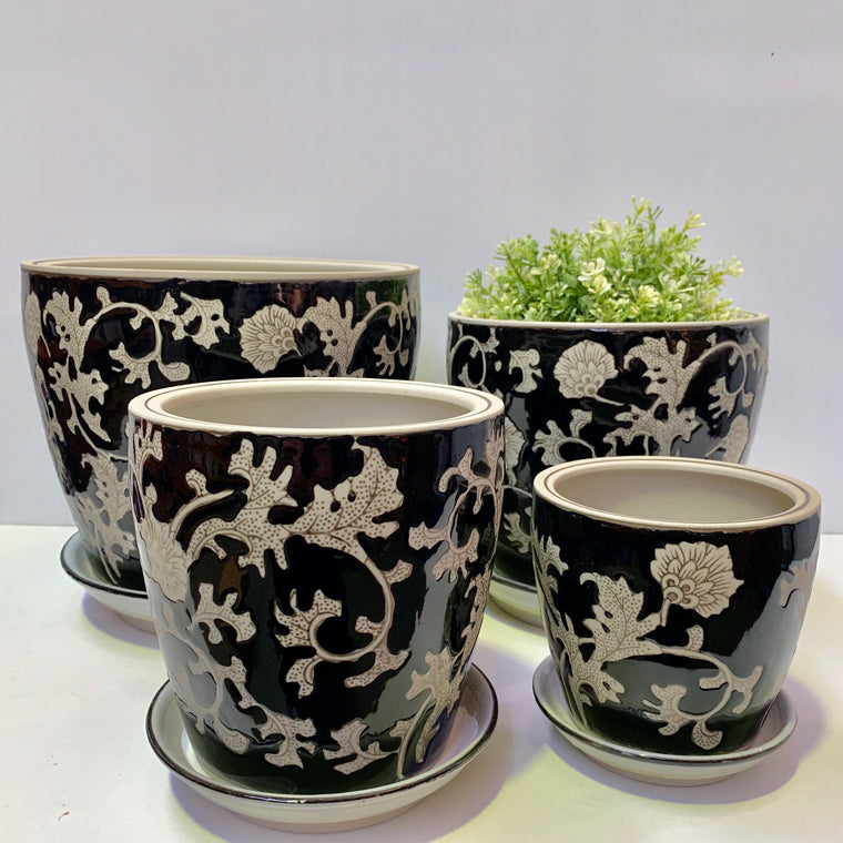 Round Pots - Persian Floral