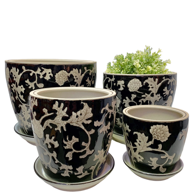 Round Pots - Persian Floral