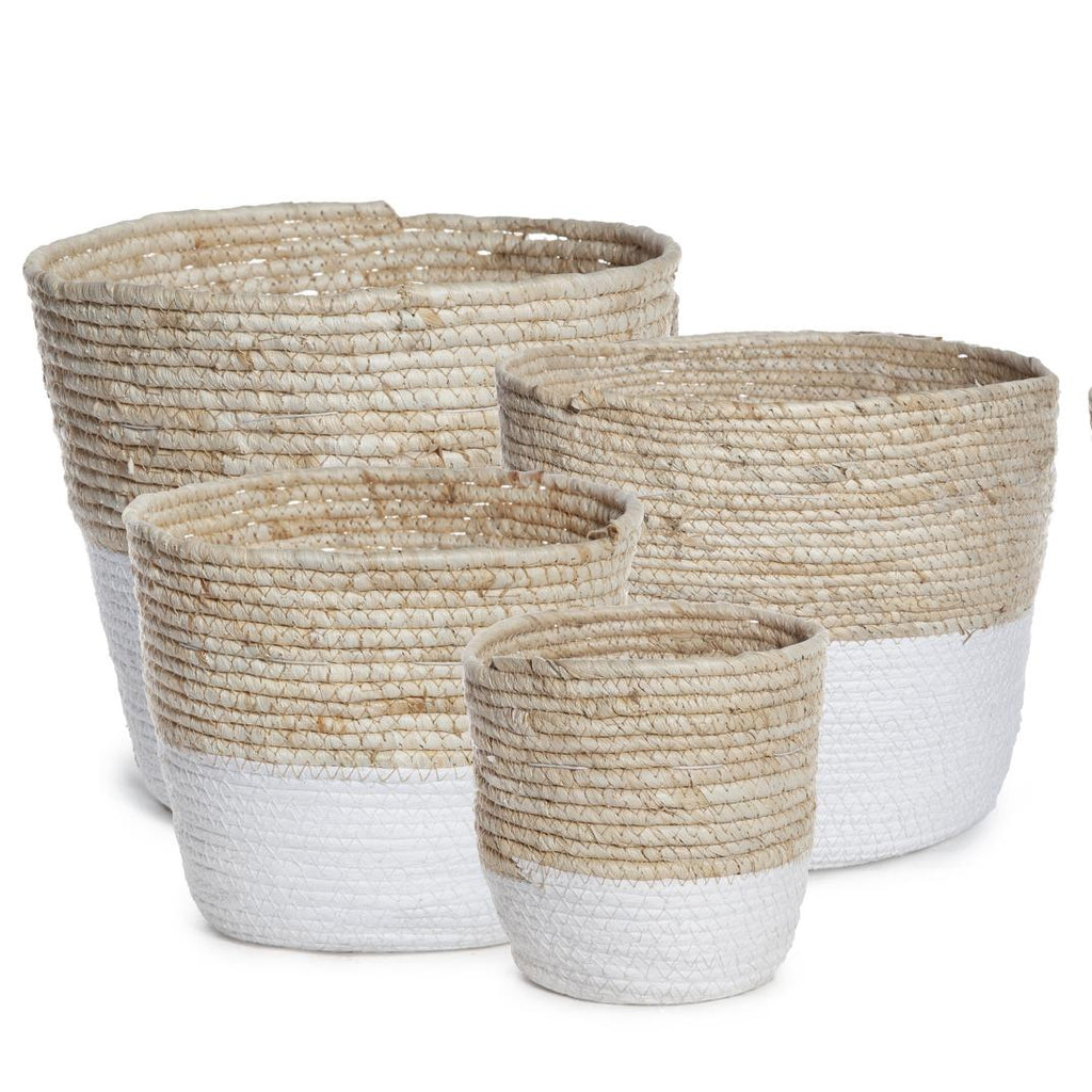 Baskets White and Natural