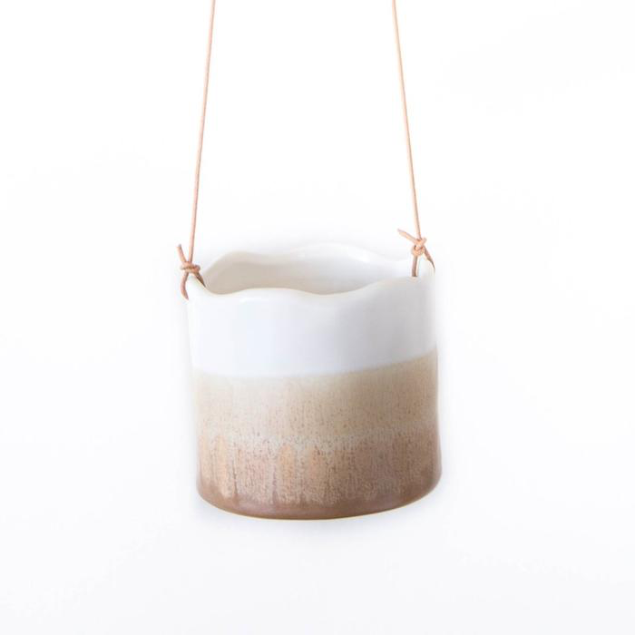 Ombre Sand Medium Hanging Pot
