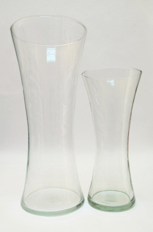 Vase Glass  Small – Light Green Glass (13.5cm x 30cm)